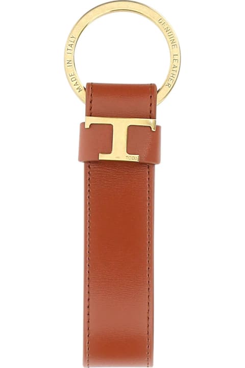 Fashion for Men Tod's Brick Leather Keyring Tod's
