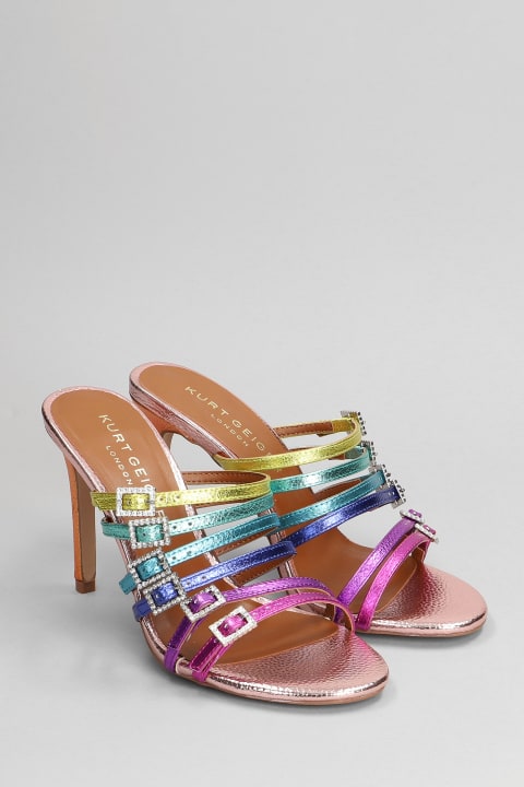 Pierre Mule Sandals In Multicolor Leather