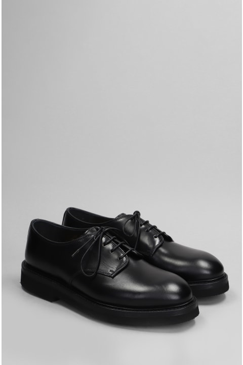 Premiata Laced Shoes for Men Premiata Lace Up Shoes In Black Leather