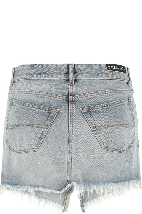 Balenciaga Pants & Shorts for Women Balenciaga Denim Cut-up Mini Skirt