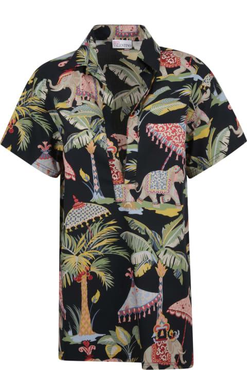 RED Valentino Topwear for Women RED Valentino Tropical Print Dress RED Valentino