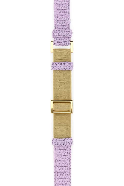 Belts for Women Prada Lilac Raffia Belt