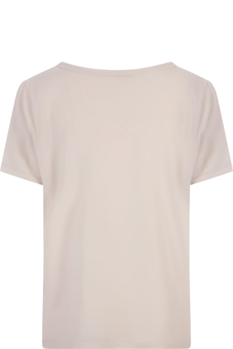 Fashion for Women Her Shirt Ecru Opaque Silk T-shirt
