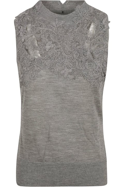 Coats & Jackets for Women Ermanno Scervino Laced Sleeveless Top