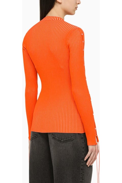 Off-White Sweaters for Women Off-White Coral Rib Knit Top