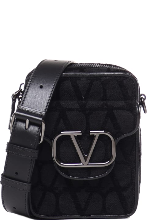 Fashion for Men Valentino Garavani Mini Locò Shoulder Bag In Toile Iconographe