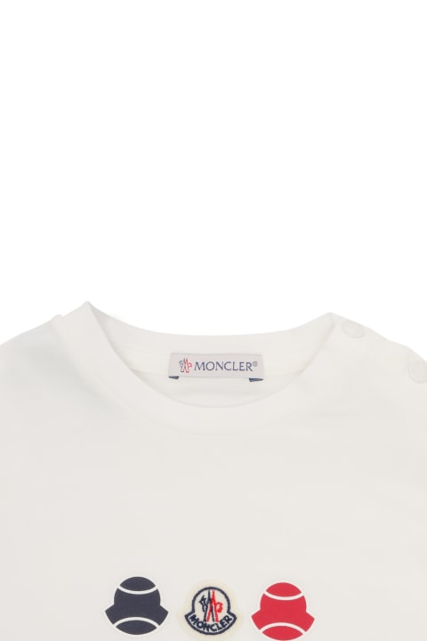 Fashion for Baby Boys Moncler White Moncler T-shirt