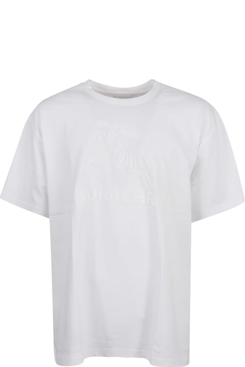 Burberry Topwear for Men Burberry Logo Embossed T-shirt