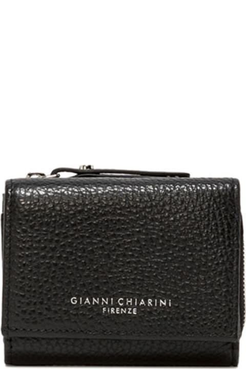 Gianni Chiarini Wallets for Women Gianni Chiarini Black Leather Trifold Wallet