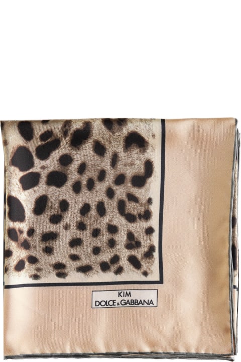Scarves & Wraps for Women Dolce & Gabbana Leopard-print Twill Scarf