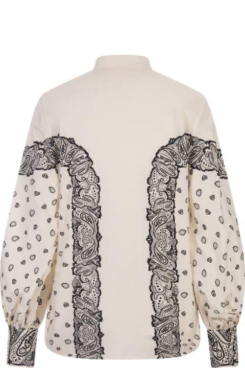 Clothing for Women Chloé White Printed Shirt With Balloon Sleeves
