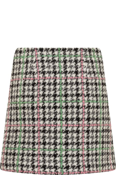 Skirts for Women MSGM Multicolored Wool Skirt