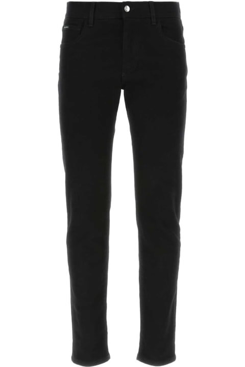 Dolce & Gabbana Clothing for Men Dolce & Gabbana Black Stretch Denim Jeans