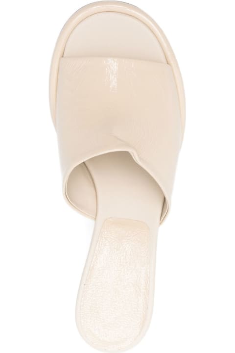 Sergio Rossi Men Sergio Rossi Leather Heel Mules