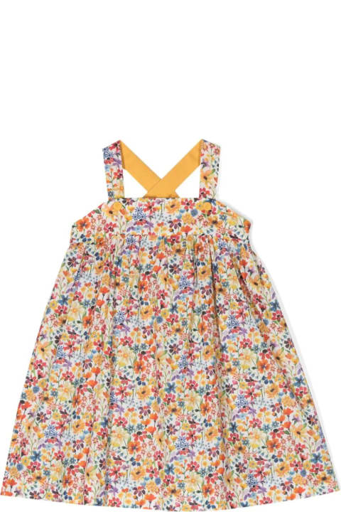 Dresses for Girls Il Gufo Sleeveless Dress In A Liberty-fabric Material