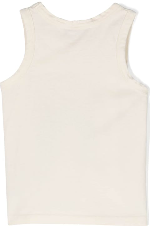 Topwear for Baby Girls Bobo Choses Ivory Tank Top For Baby Boy With Rainbow Print