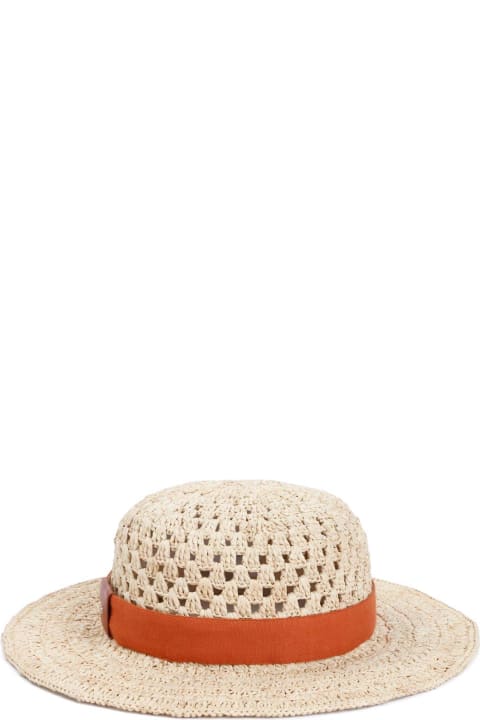 Hats for Women Chloé Crochet Raffia Hat