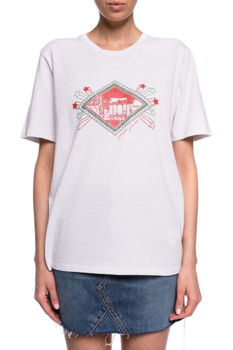 ウィメンズ Saint Laurentのトップス Saint Laurent Cotton Logo T-shirt