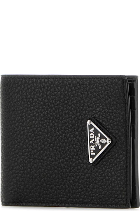 Prada Accessories for Men Prada Black Leather Wallet