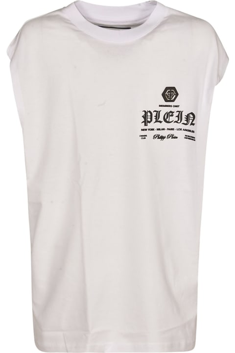 Philipp Plein Topwear for Men Philipp Plein Logo Round Neck T-shirt