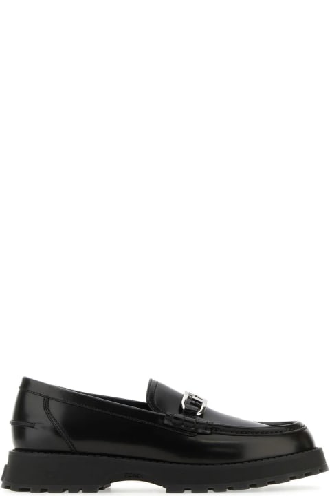 Fendi for Men Fendi Black Leather O'clock Loafers