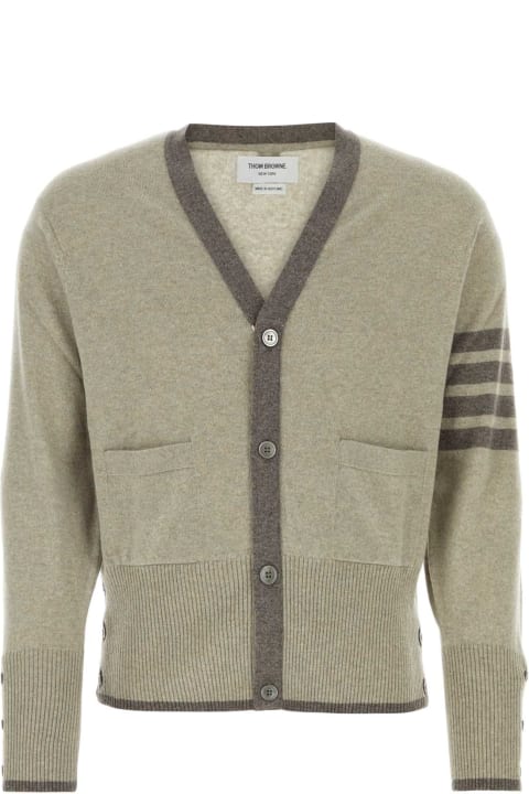 Thom Browne Sweaters for Men Thom Browne Cappuccino Cashmere Cardigan