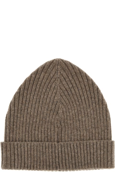 Hats for Men Brioni English Ribbed Beanie