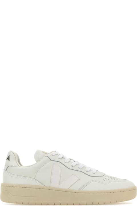 Veja Sneakers for Men Veja White Leather V-90 Sneakers