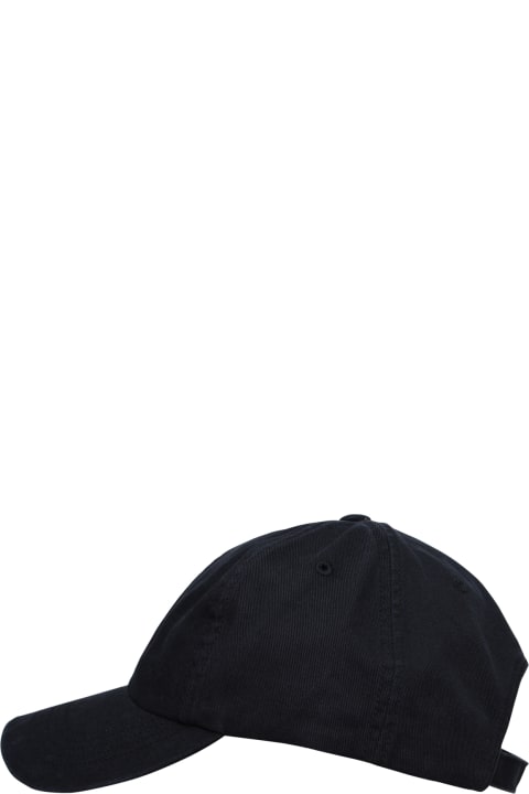 メンズ Y-3の帽子 Y-3 'dad' Black Cotton Hat