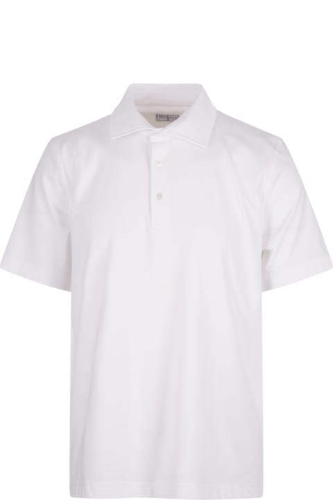 Fedeli for Men Fedeli White Tecno Jersey Polo Shirt