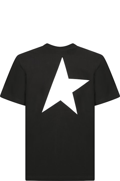 Golden Goose for Men Golden Goose Logo Big Star Black T-shirt