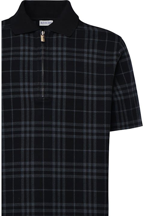 أدوات منزلية Burberry Stretch Cotton Blend Polo Shirt Check