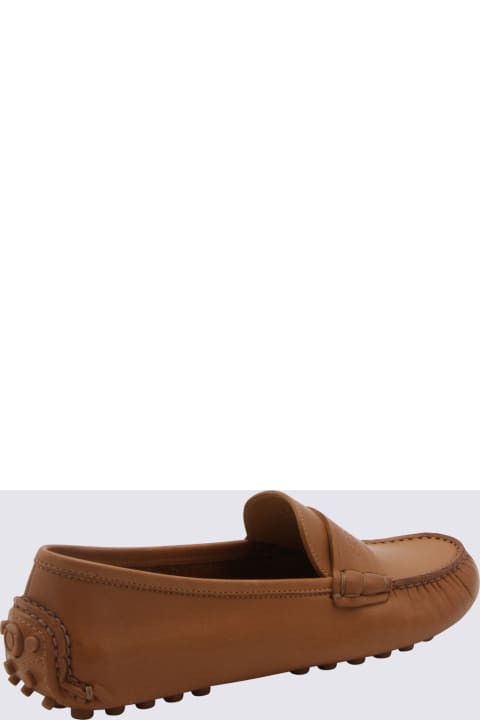 ウィメンズ Ferragamoのフラットシューズ Ferragamo Brown Leather Loafers