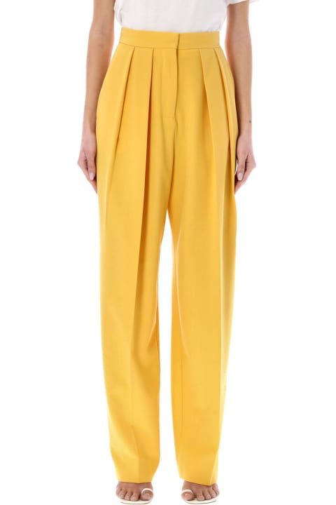 Stella McCartney for Women Stella McCartney Pleat Front Straight Leg Trousers