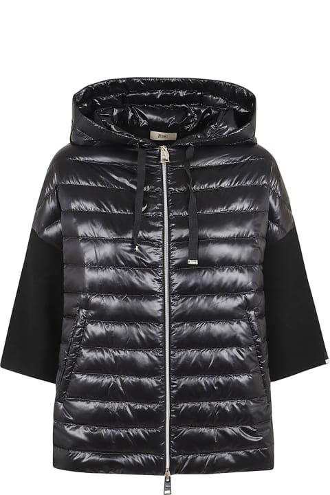 Herno Coats & Jackets for Women Herno Hooded Quilted Nylon Down Jacket