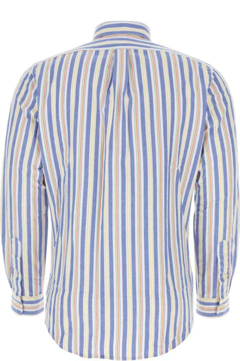 メンズ新着アイテム Polo Ralph Lauren Logo Embroidered Striped Shirt Polo Ralph Lauren