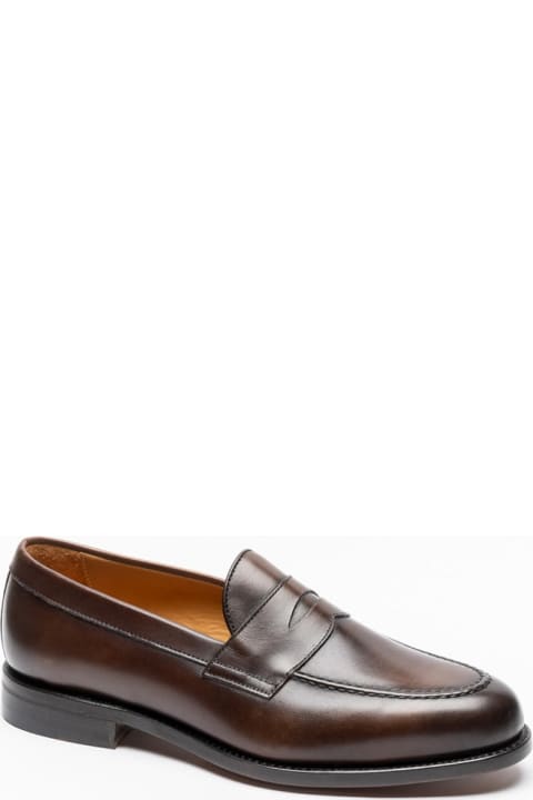 Loafers & Boat Shoes for Men Berwick 1707 Brown Polished Leather Loafer