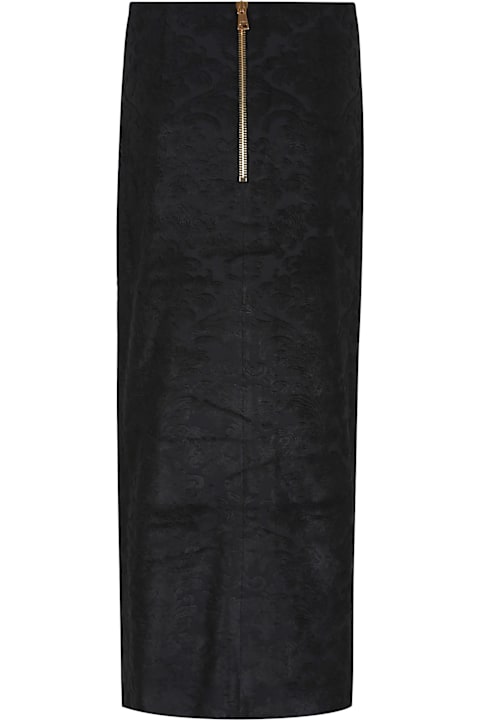Homeware Balmain Btn Bouclette Baroque Long Midi Skirt
