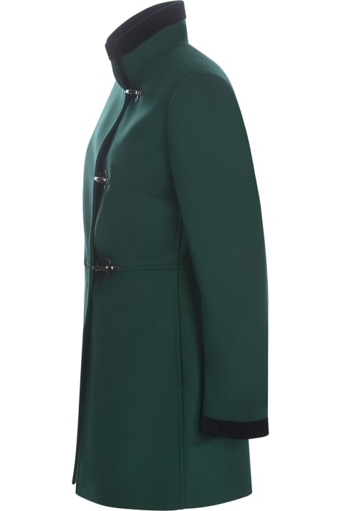Fay for Women Fay Virginia Velvet-trim Coat
