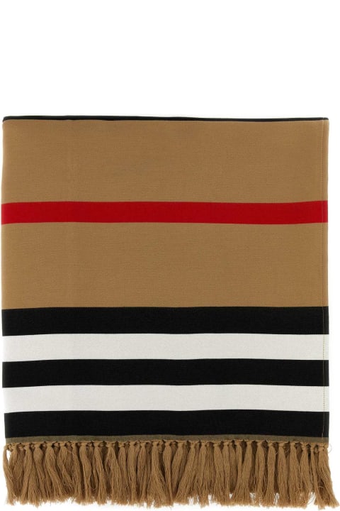 Sale for Women Burberry Embroidered Cotton Blanket