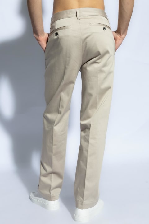 Fashion for Men Ami Alexandre Mattiussi Ami Alexandre Mattiussi Pleat-front Trousers With Logo