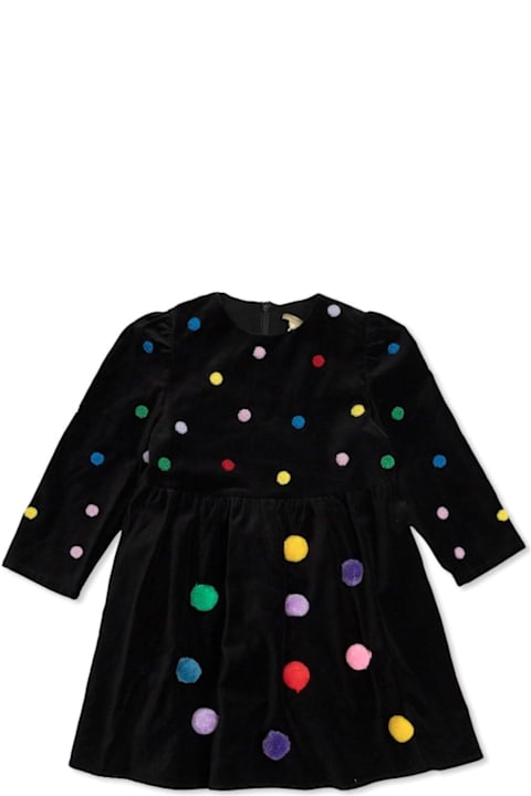 Stella McCartney Dresses for Girls Stella McCartney Pompom Detailed Flared Dress