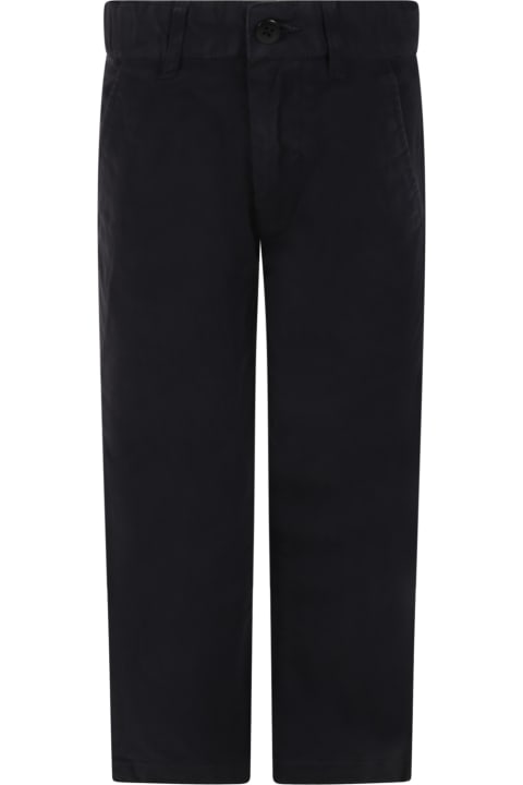 Blue Trousers For Boy With Patch