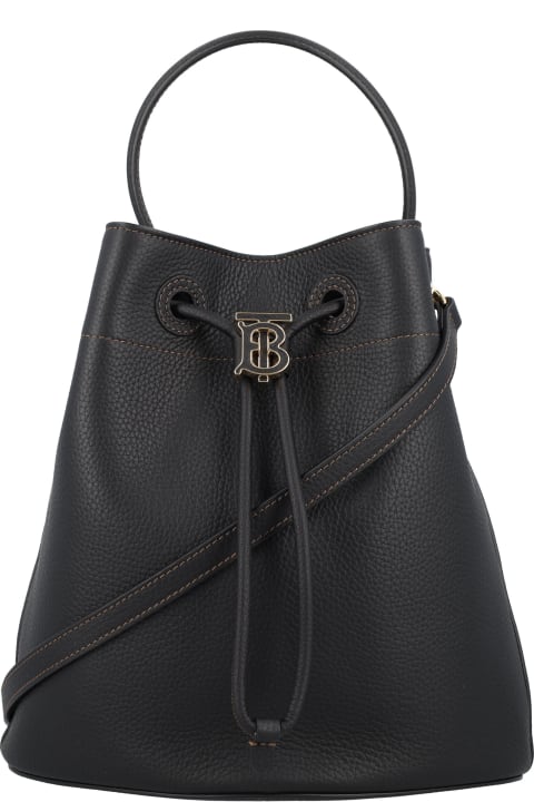 Fashion for Women Burberry London Tb Drawsting Bucket Bag