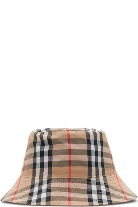 Burberry Kids Checked Bucket Hat
