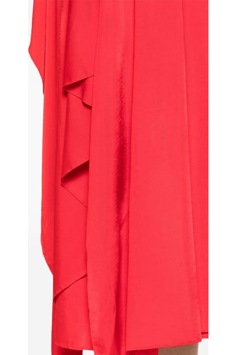 Lanvin for Women Lanvin Red Stretch-design Dress