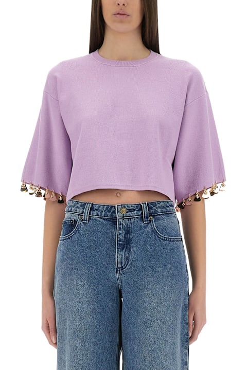 Paco Rabanne Clothing for Women Paco Rabanne Knit Crop T-shirt