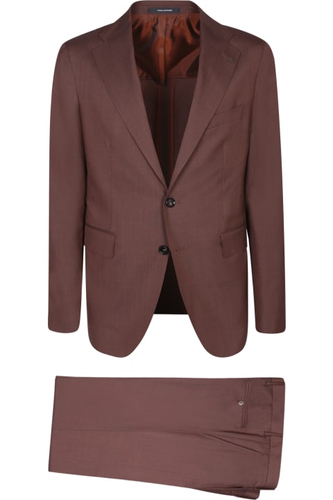 Tagliatore for Men Tagliatore Vesuvio Brown Suit