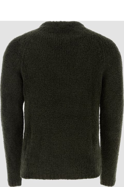 メンズ Ten Cのニットウェア Ten C Dark Green Wool Blend Sweater