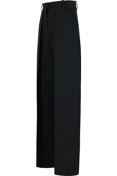 Khaite Women Khaite 'maris' Black Polyester Blend Pants